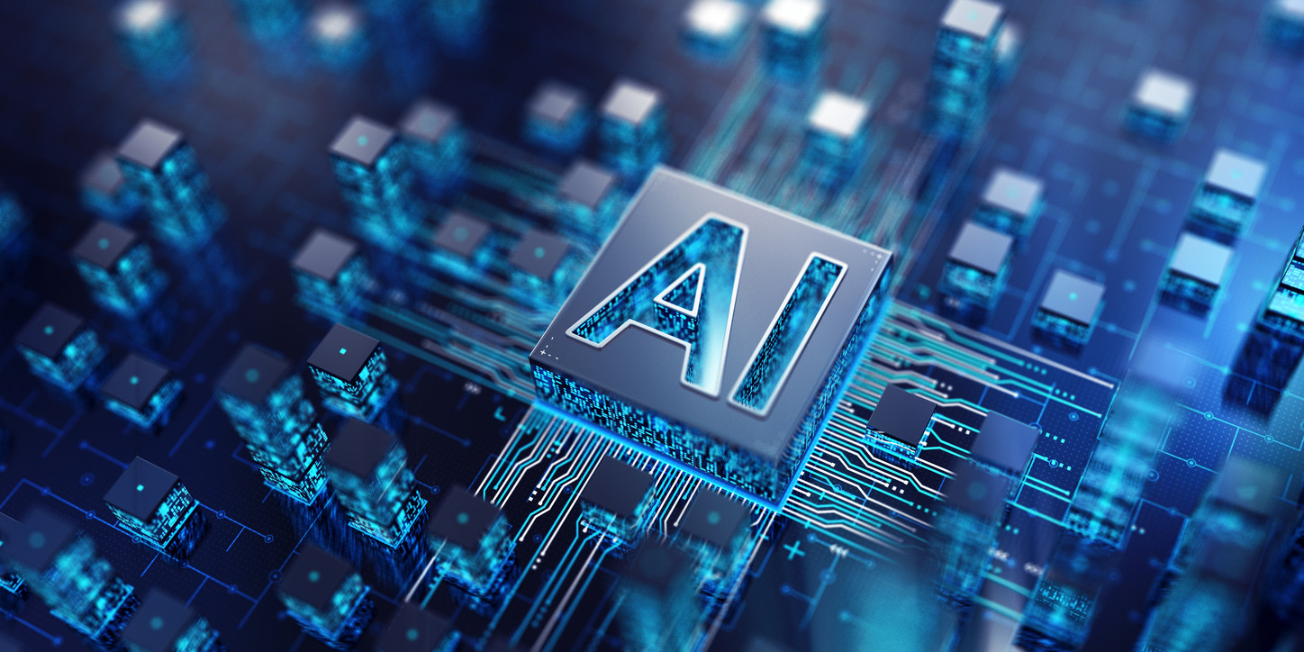 AI concept. 3D render